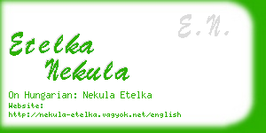 etelka nekula business card